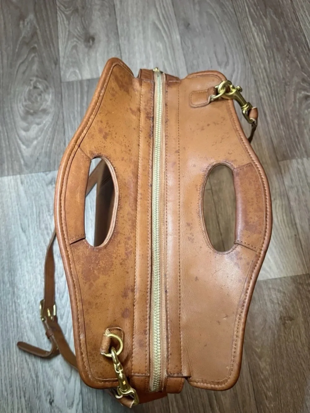 COACH 9995 Vintage Brown Leather Bag With Crossbody Strap
